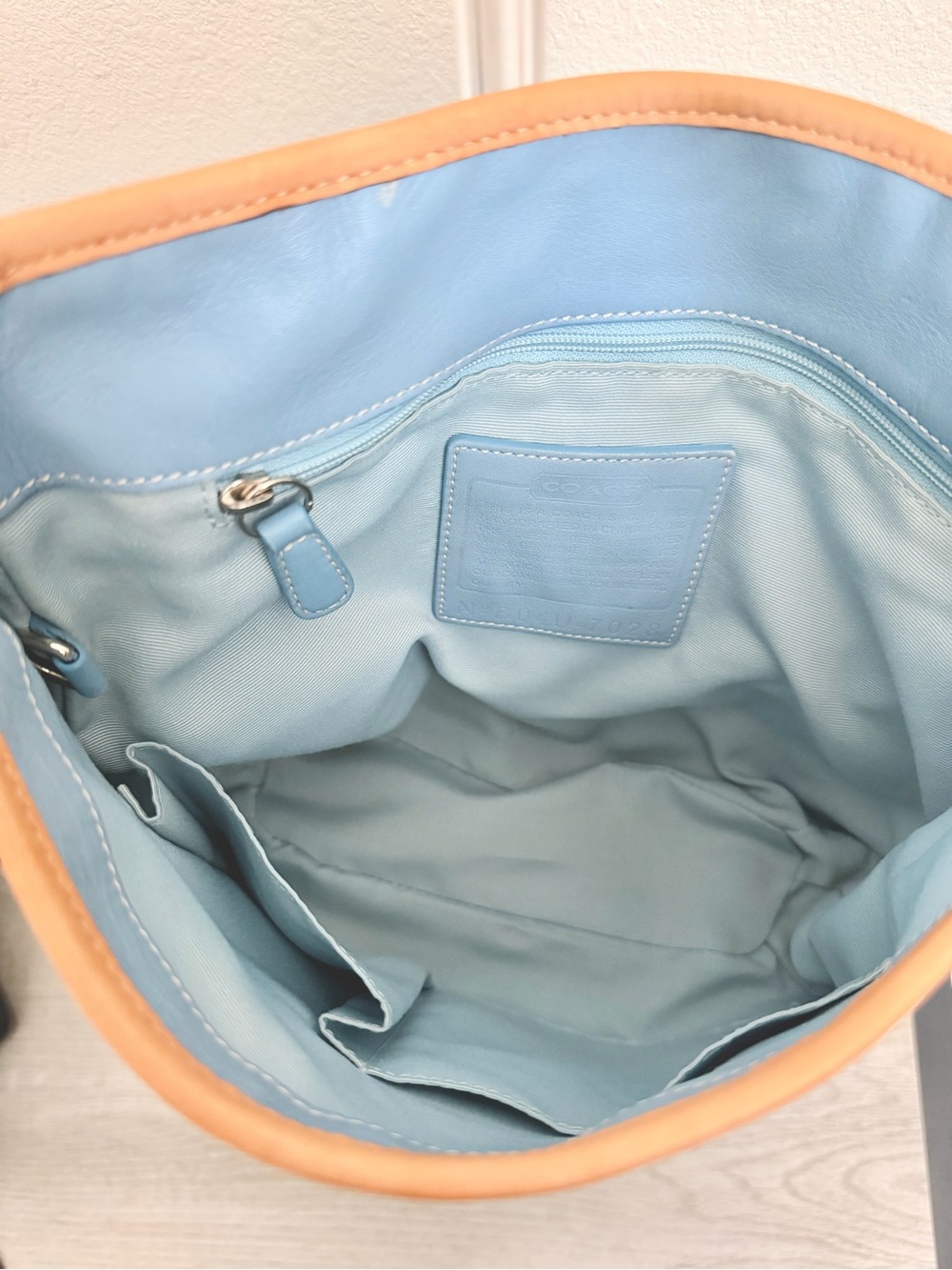 Coach Blue Purse Bag - Picture 5 of 7